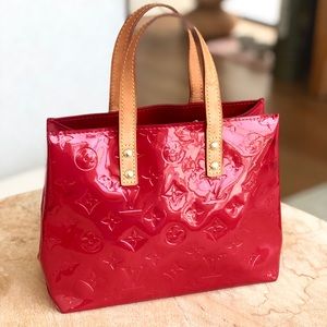 Louis Vuitton Red Patent Leather Houston bag